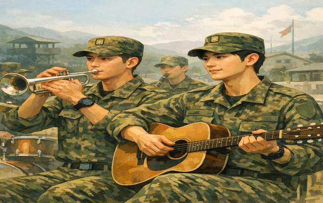 김영대, 육군 군악대에 입대 — NCT 도영이 소속된 바로 그 제12사단