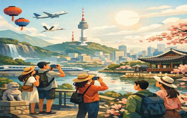 한국, 관광객 급증: 상반기 1,070만 명 방문해 코로나19 이전 수준 넘어
