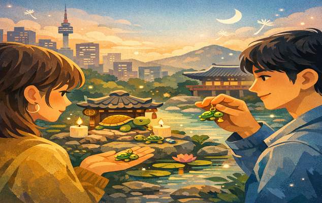 작은 거북이, 큰 희망: 한국에서 미니 참이 Z세대의 행운의 상징이 된 사연